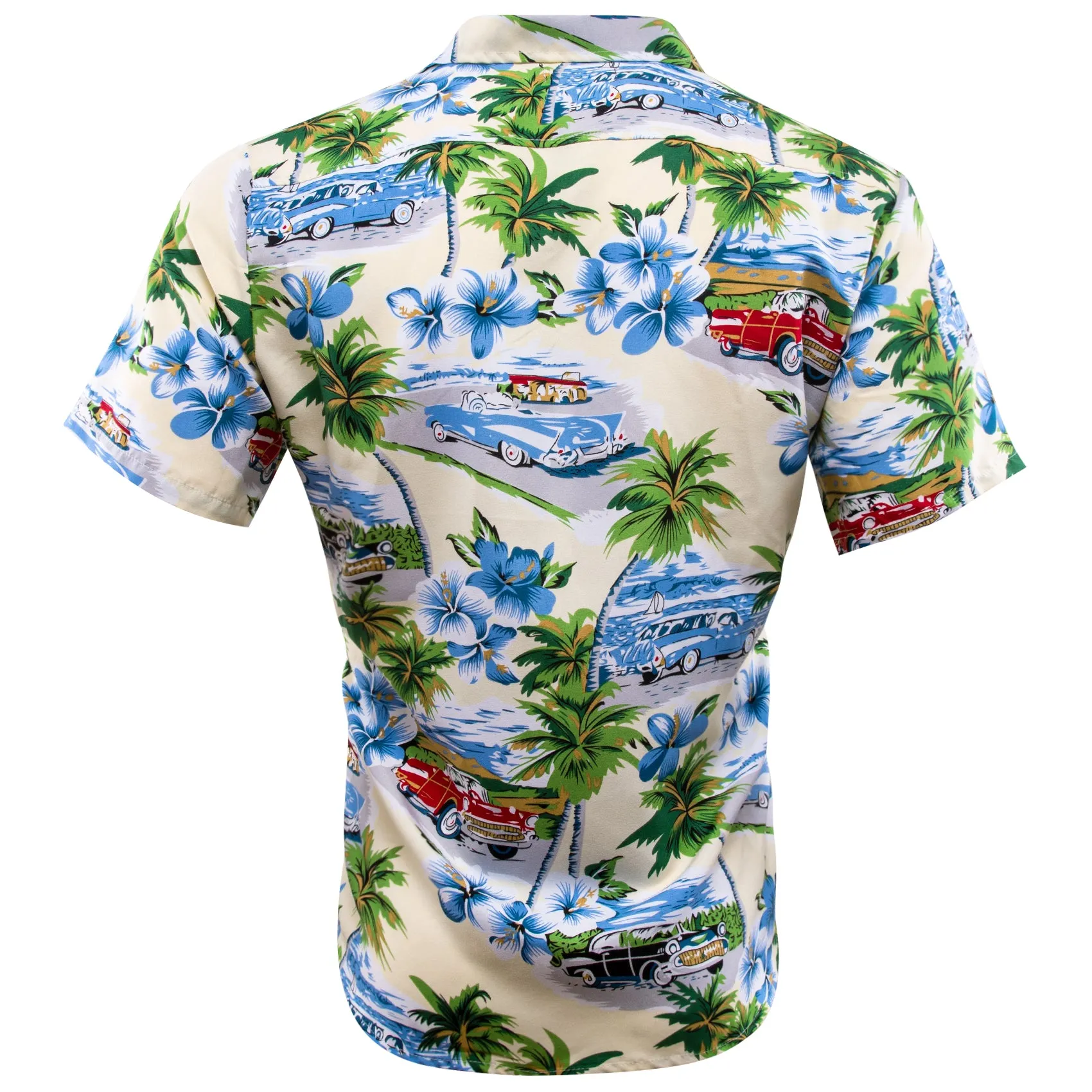 Barry. Wang Shirt Men Pale Green Seaside Floral Short Sleeves Shirt sold by Barrywang product image thumbnail 4