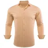 Barry.wang Burlywood Solid Silk Shirt sold by Barrywang