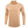 Barry.wang Burlywood Solid Silk Shirt sold by Barrywang