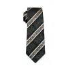 Barry.Wang Black Tie Champagne Beige Floral Men's Tie Hanky Cufflinks Set sold by Barrywang