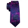 Barry Wang Deep Blue Pink Paisley Silk Men's Tie  Hanky Cufflinks Set sold by Barrywang