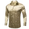 Barry.wang Button Down Shirt Jasmine Jacquard Floral Silk Men's Shirt sold by Barrywang