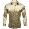 Barry.wang Button Down Shirt Jasmine Jacquard Floral Silk Men's Shirt sold by Barrywang