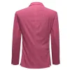 Barry. Wang Corduroy Suit Raspberry Rose Pink Notched Lapel Men's Top sold by Barrywang