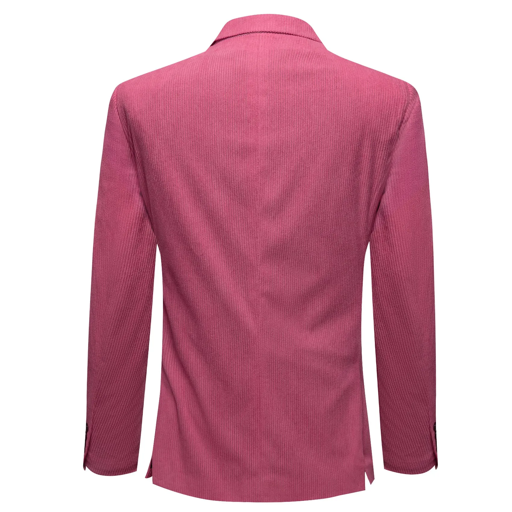 Barry. Wang Corduroy Suit Raspberry Rose Pink Notched Lapel Men's Top sold by Barrywang product image thumbnail 2