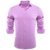 Barry.wang Luxury Purple Solid Silk Shirt sold by Barrywang