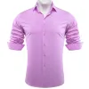 Barry.wang Luxury Purple Solid Silk Shirt sold by Barrywang