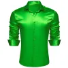 Barry.wang Cobalt Green Solid Silk Shirt sold by Barrywang
