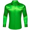 Barry.wang Cobalt Green Solid Silk Shirt sold by Barrywang