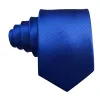 Barry Wang Cobalt Blue Solid Silk Men's Tie Handkerchief Cufflinks Set sold by Barrywang