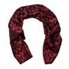 Barry Wang Silk scarf Red Black Small Flower Scarf sold by Barrywang