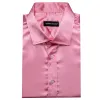 Barry.wang Pale Violet Red Solid Silk Shirt sold by Barrywang