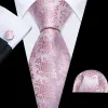 Barry. Wang Languid Lavender Pink Floral Tie Handkerchief Cufflinks Set sold by Barrywang