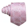 Barry. Wang Languid Lavender Pink Floral Tie Handkerchief Cufflinks Set sold by Barrywang