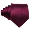 Barry.wang Red Tie  Navy-Blue Geometric Polka Dot Tie Pocket Square Cufflinks Set sold by Barrywang