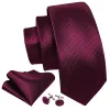 Barry.wang Red Tie  Navy-Blue Geometric Polka Dot Tie Pocket Square Cufflinks Set sold by Barrywang