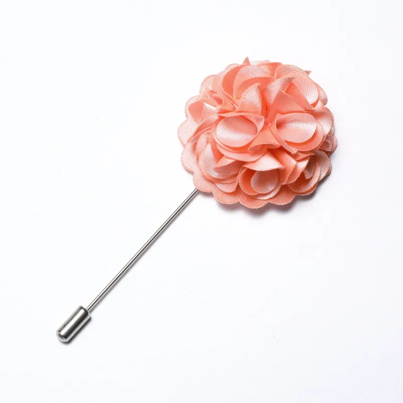Barry Wang Wedding Brooch for Men's Suit Luxury Pink Flower Brooch sold by Barrywang