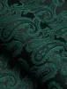 Barry Wang Men's Button Up Shirt Dark Green Paisley Long Sleeve Shirt sold by Barrywang