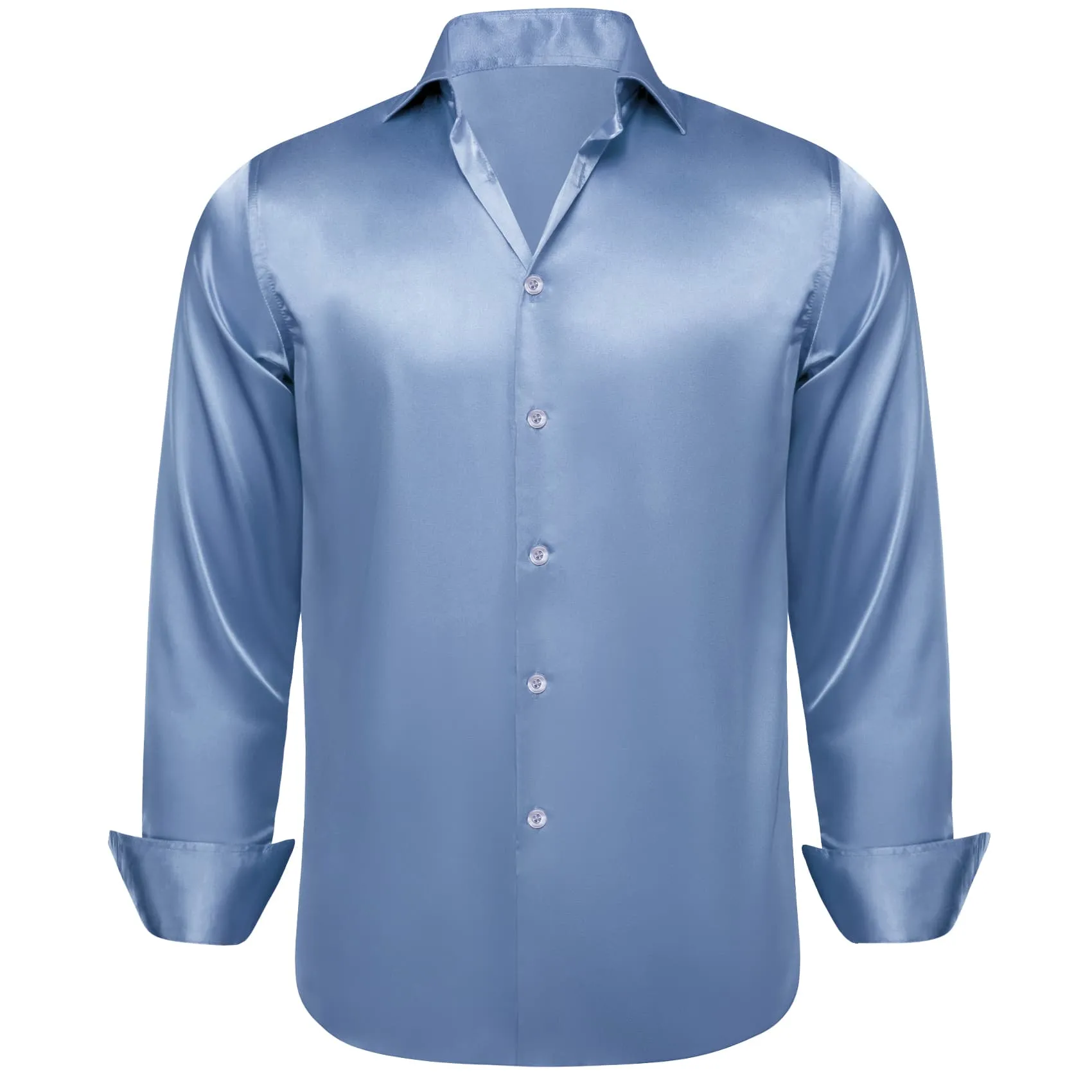 Barry. Wang Light Brown Golden Shirts Solid Long Sleeve Men Dress Shirt sold by Barrywang product image thumbnail 5