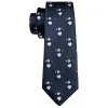 Barry. Wang Blue Tie Panda Novelty Men's Silk Tie Hanky Cufflinks Set sold by Barrywang