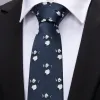 Barry. Wang Blue Tie Panda Novelty Men's Silk Tie Hanky Cufflinks Set sold by Barrywang