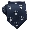 Barry. Wang Blue Tie Panda Novelty Men's Silk Tie Hanky Cufflinks Set sold by Barrywang