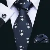 Barry. Wang Blue Tie Panda Novelty Men's Silk Tie Hanky Cufflinks Set sold by Barrywang