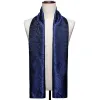 Barry Wang Silk scarf Luxury Blue Floral Scarf sold by Barrywang