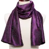 Barry Wang Silk scarf Luxury Purple Black  Floral Scarf sold by Barrywang