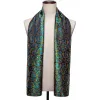 Barry Wang Silk scarf Teal Blue Brown Paisley Scarf sold by Barrywang