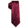 Barry. Wang Men Tie Dark Red Ripple Silk Tie Handkerchief Cufflinks Set sold by Barrywang