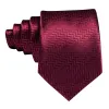 Barry. Wang Men Tie Dark Red Ripple Silk Tie Handkerchief Cufflinks Set sold by Barrywang