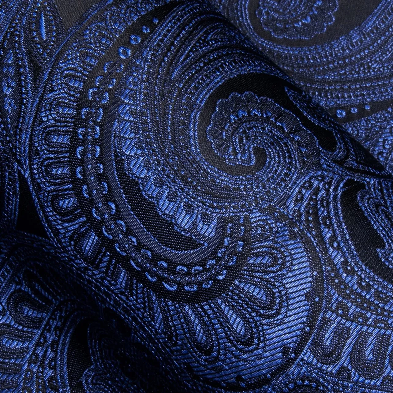 Barry. Wang Mens Dress Shirt Midnight Blue Paisley Windsor Collar Shirt sold by Barrywang product image thumbnail 5