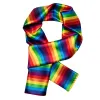 Barry Wang Rainbow Striped Silk Scarf for Men Accessory sold by Barrywang