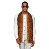 Barry Wang Silk Gold Floral Scarf Accessory for Men sold by Barrywang