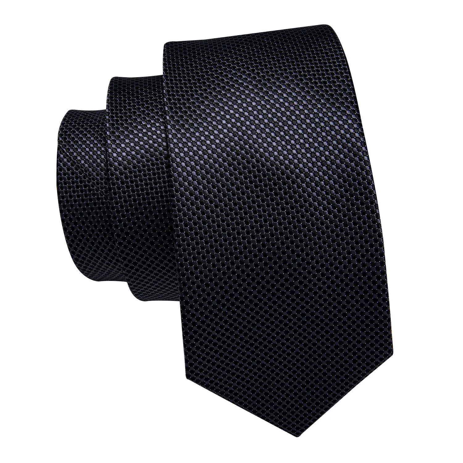 Black Striped Tie Hanky Cufflinks Set sold by Barrywang product image thumbnail 5