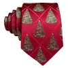 Barry Wang Silk Red Green Christmas Tree Plaid Designer Necktie Set for Men sold by Barrywang