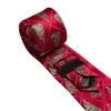 Barry Wang Silk Red Green Christmas Tree Plaid Designer Necktie Set for Men sold by Barrywang