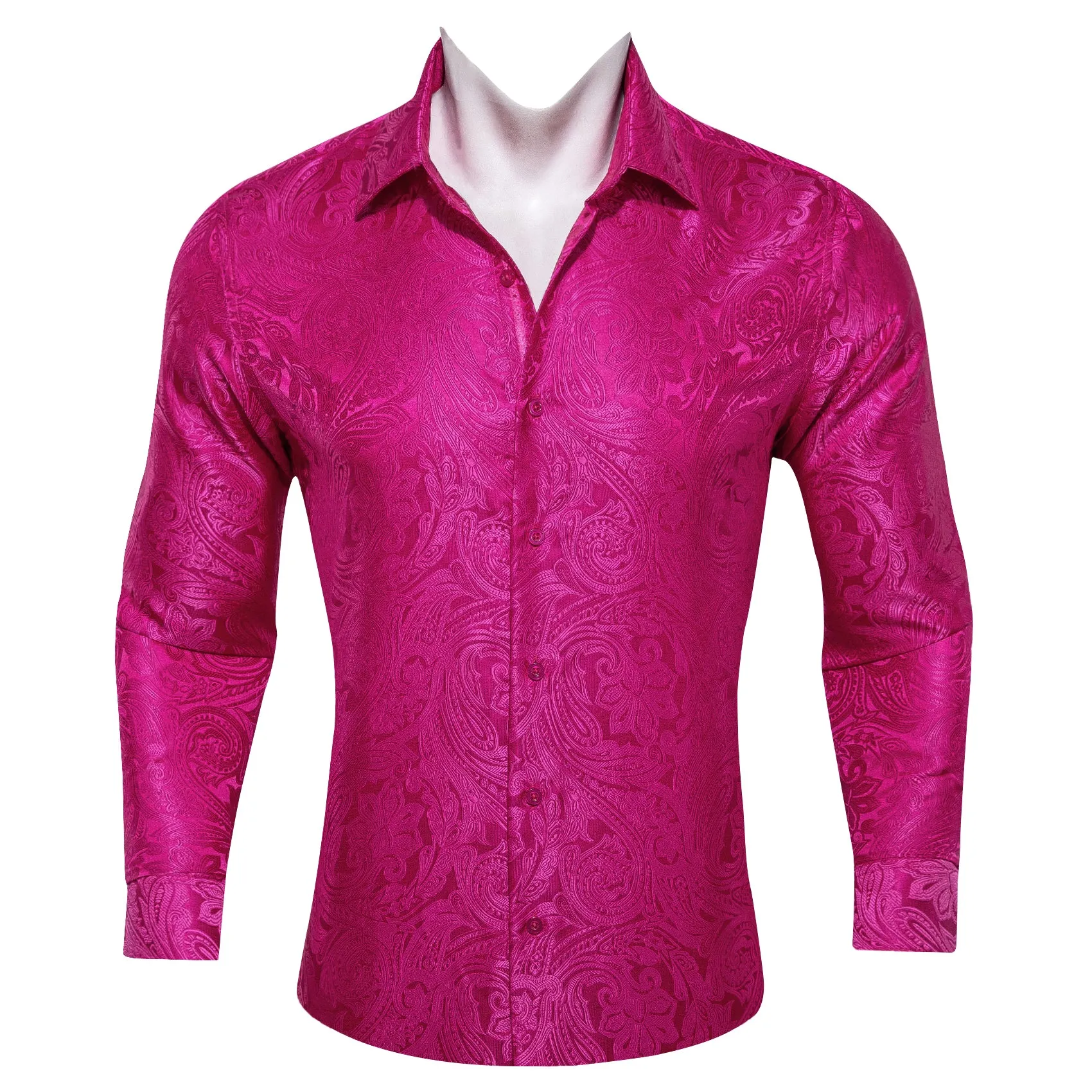 Black Friday 3PCS Bundles Deal Barry Wang Silk Button Up Mens Dress Shirts sold by Barrywang product image thumbnail 3