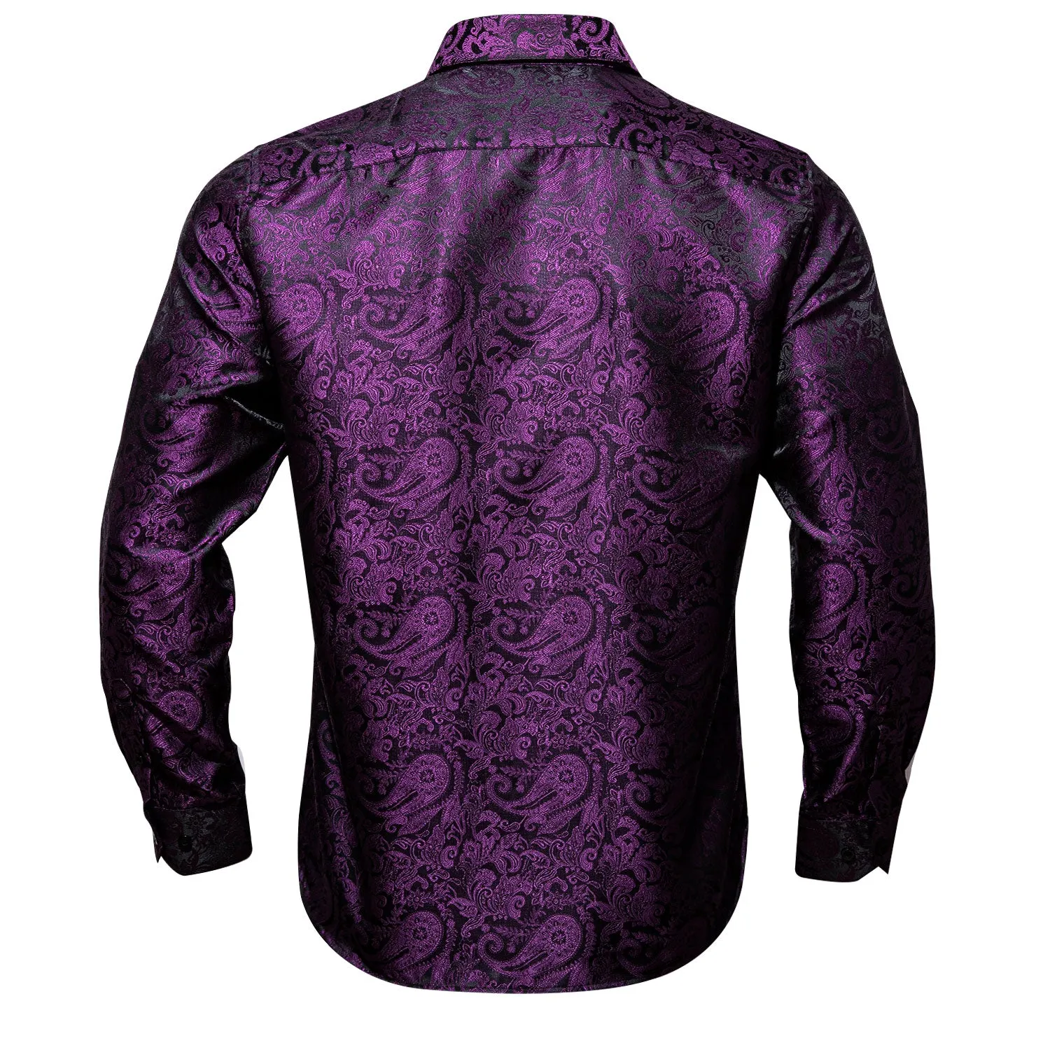 Black Friday 3PCS Bundles Deal Barry Wang Silk Button Up Mens Dress Shirts sold by Barrywang product image thumbnail 5