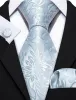 Barry Wang Mens White Peony Flower Silk Tie Handkerchief Cufflinks Set sold by Barrywang