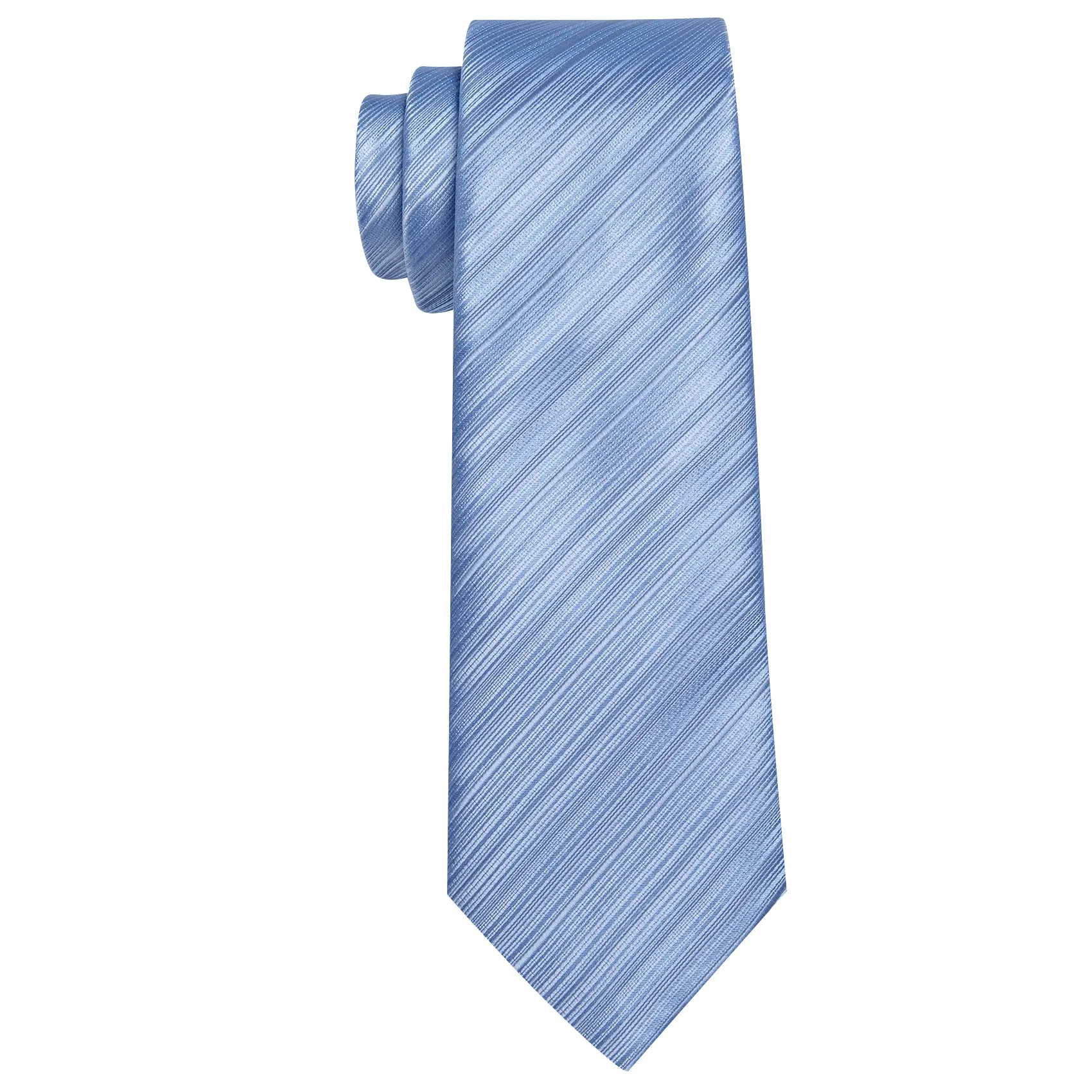 Barry. Wang Blue Tie Striped Tie Silk Tie Pocket Square Cufflinks Set For Men sold by Barrywang product image thumbnail 5