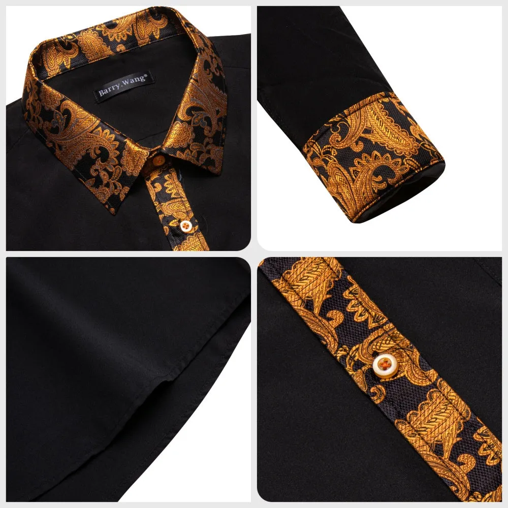 Barry. Wang Men's Dress Shirts Button Down Long Sleeve Formal Casual Shirt sold by Barrywang product image thumbnail 4