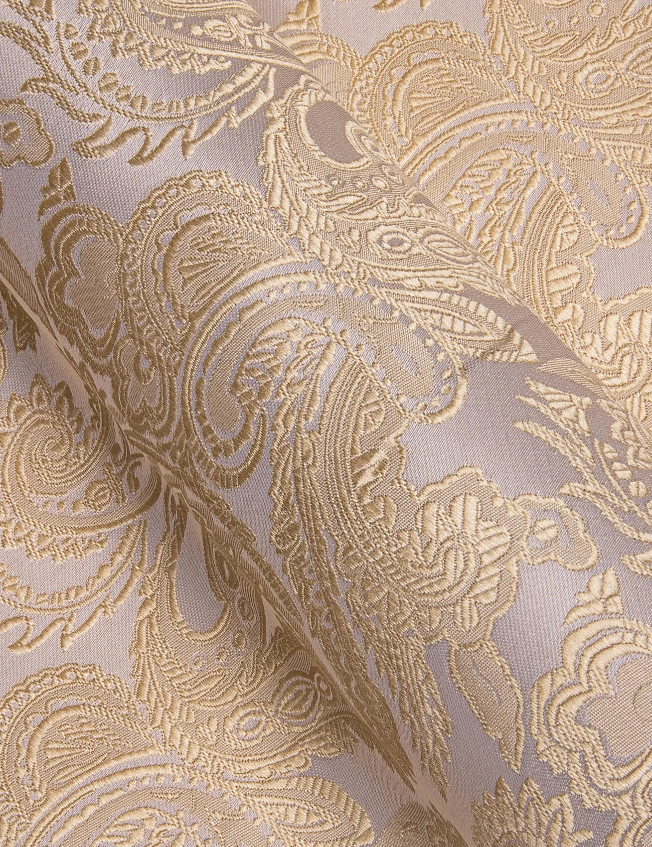 Barry. Wang Mens Western Shirts Silk Champagne Paisley Long Sleeve Button Down Dress Shirt sold by Barrywang product image thumbnail 5