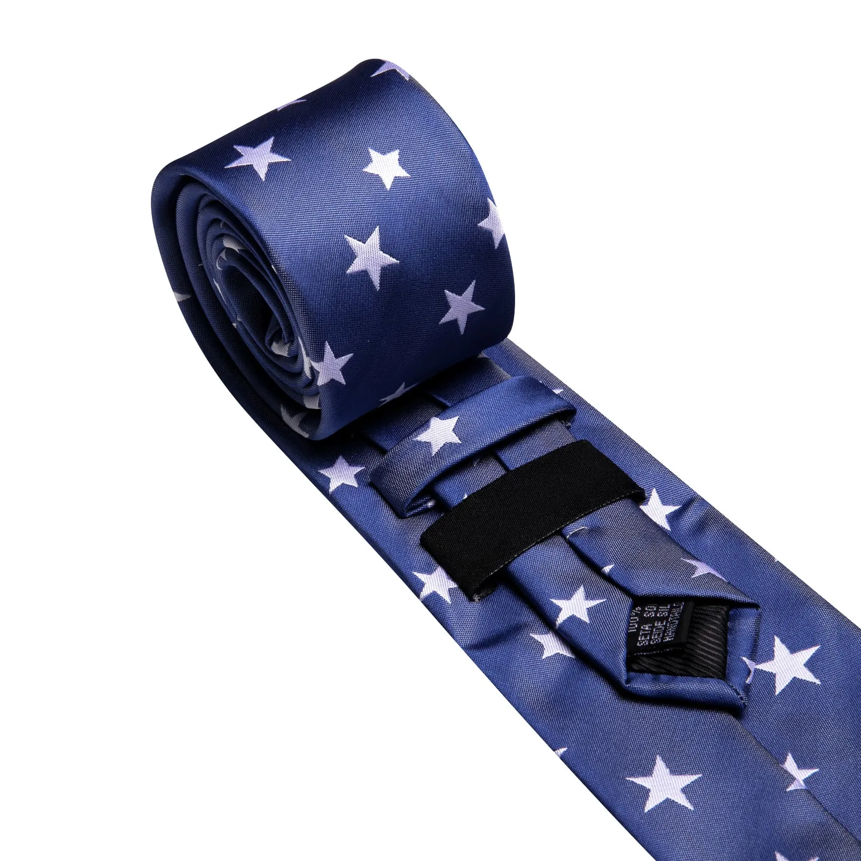 Barry Wang Blue White Star Ties for Men Independence Day Mens Tie Set sold by Barrywang product image thumbnail 4