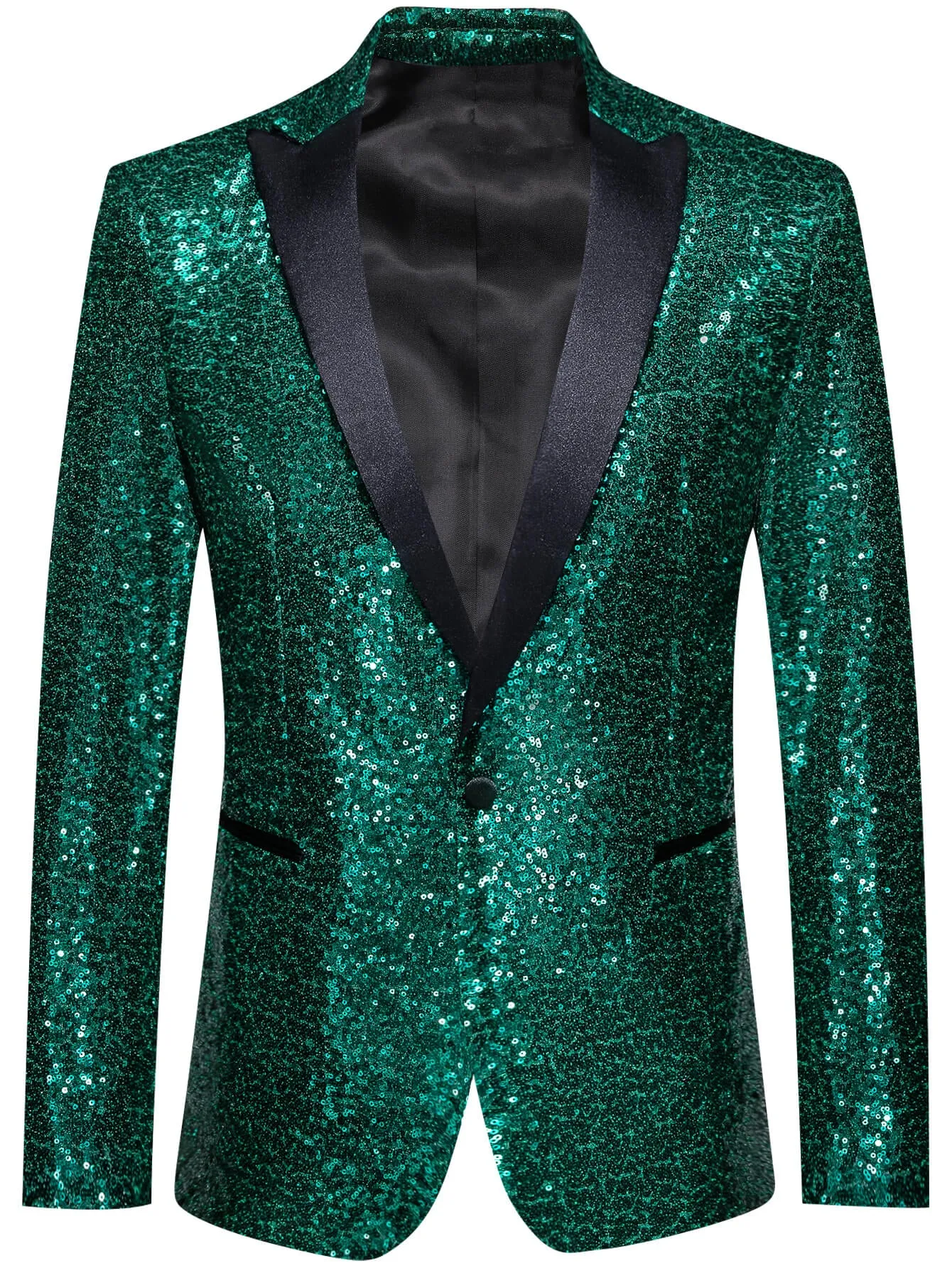 Barry. Wang Sequin Blazer Men-Tuxedo Green Jacket Sequin Green Suit Men Sport Coats sold by Barrywang product image thumbnail 5