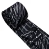 Barry. Wang Silk Black Tie White Line Novelty Silk Necktie Hanky Cufflinks Set for Men Business sold by Barrywang