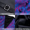 Barry. Wang Paisley Formal Vest Purple Blu Dress Waistcoat Necktie Hanky Cufflinks Set sold by Barrywang