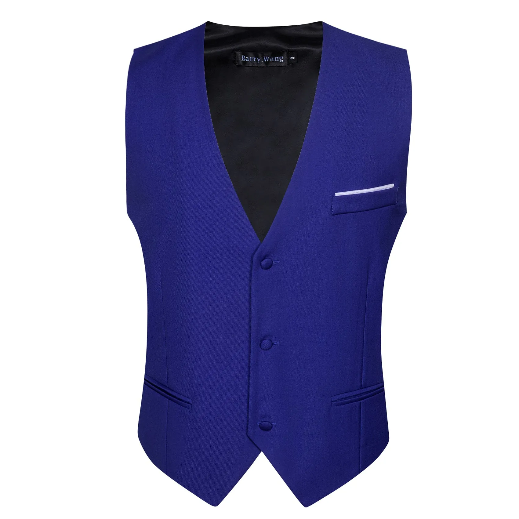 Barry. Wang Royal Blue Suit Vests V-Neck Casual Vest Dress for Men Formal Tuxedo sold by Barrywang product image thumbnail 4