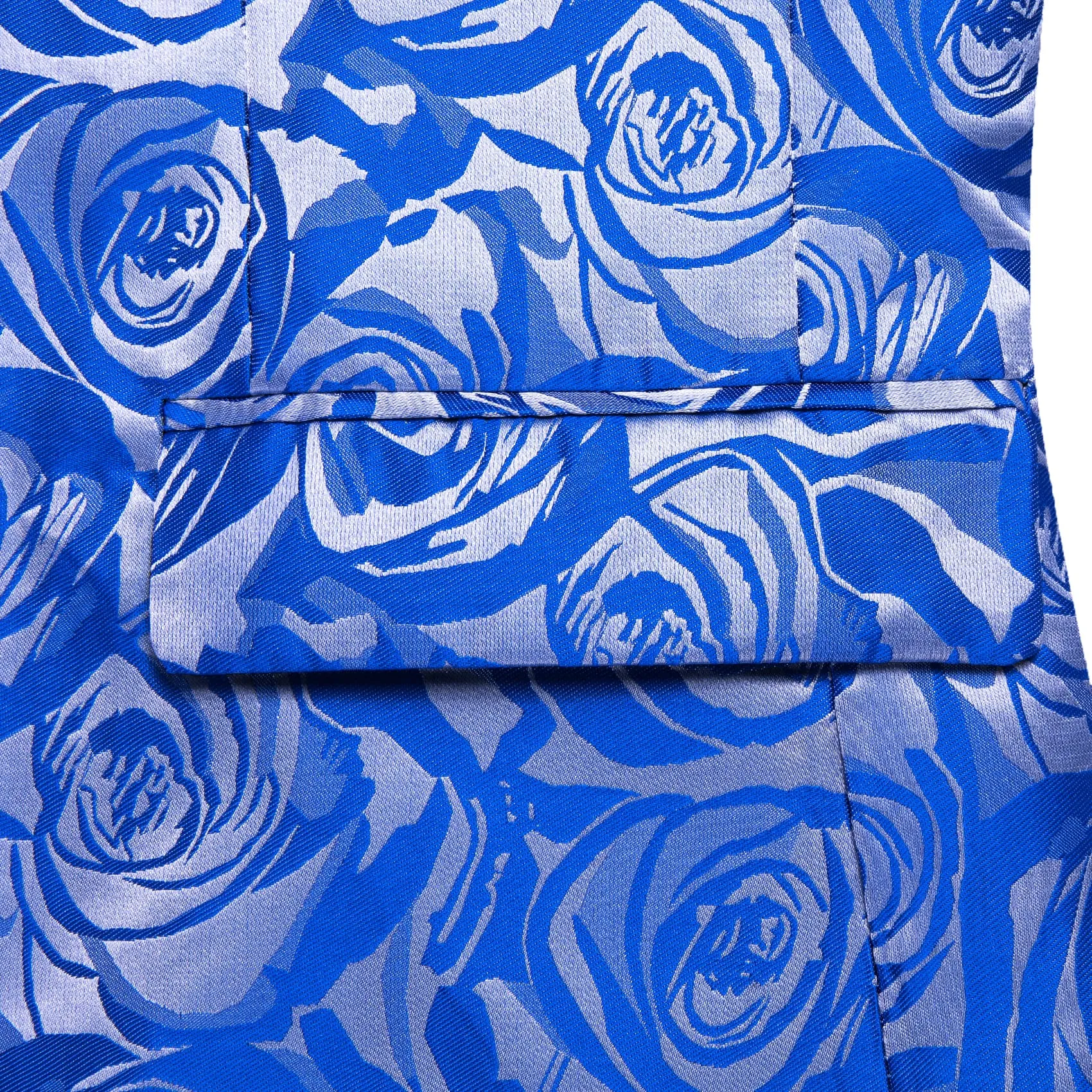 Barry. Wang Royal Blue Rose Suit For Men Notched Collar One Button Slim Tuxedos Wedding Party Dinner Jacket sold by Barrywang product image thumbnail 5